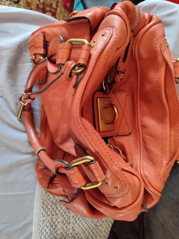 Chloe Vintage Paddington Tote Bag Leather Authentic Shoulder