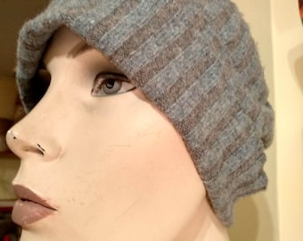 knit stripped beanie hat, winter hat one size, vintage 90s hugo boss winter accessory perfect gift for everyone vintage wool accessory
