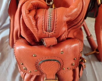 Chloe Vintage Paddington Tote Bag Leather Authentic Shoulder Bag