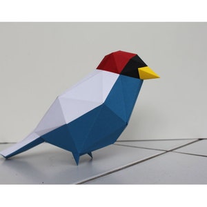 3D Papercraft Bird Template, DIY Bird Pattern, DIY Easter Decor, Easter Chick, Spring Decor Crafts, Love Bird Decor - PDF Download