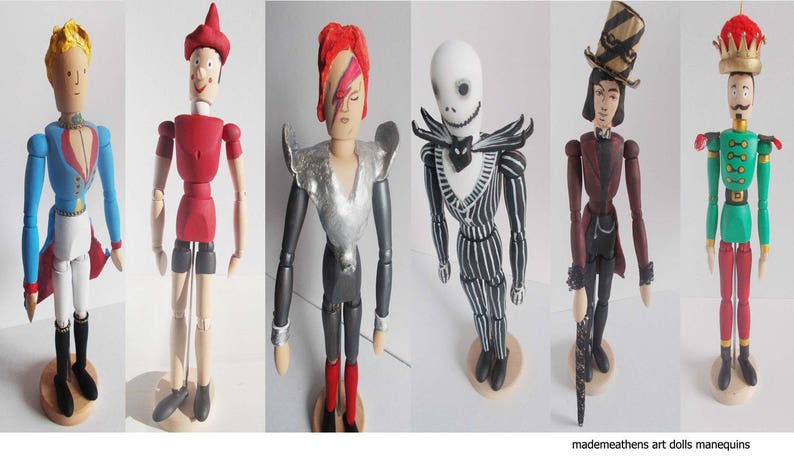 art doll sculptures wooden figures by mademeathens