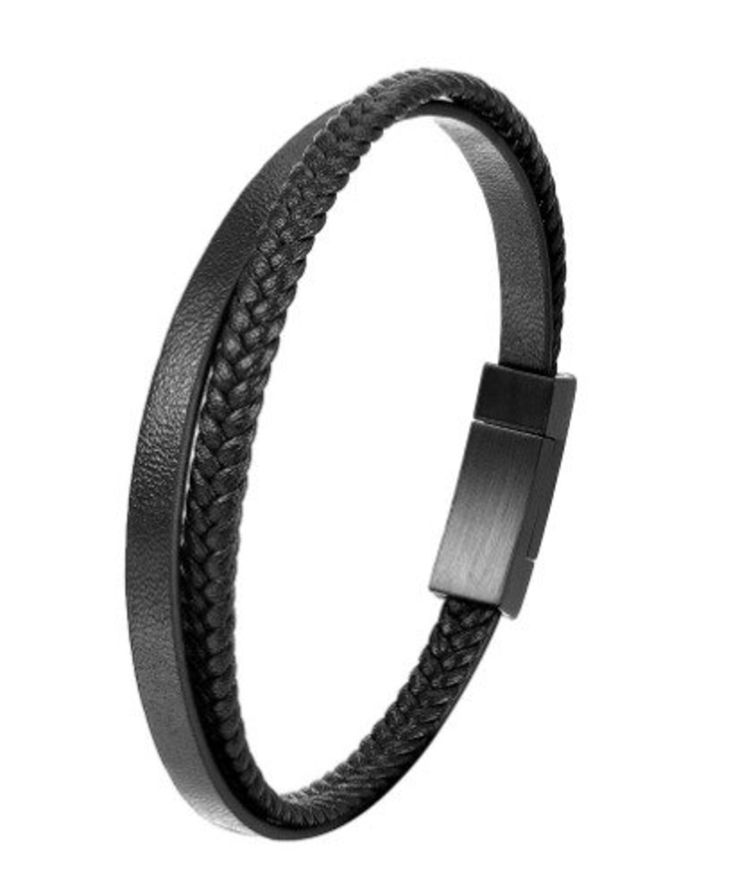 Mens Italian Leather Bracelet Etsy