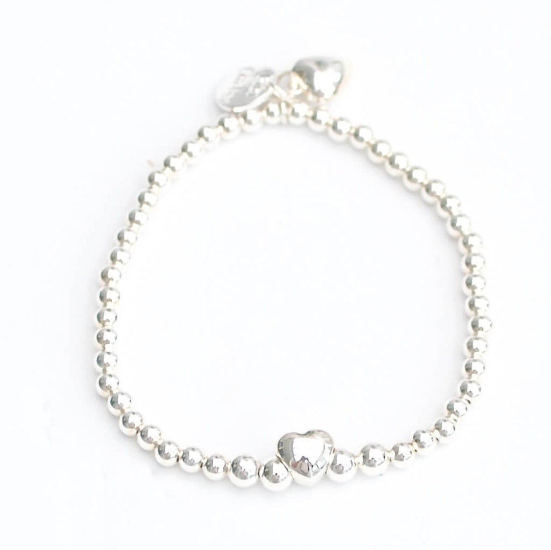 Sterling Silver Beaded Stacking Bracelet Etsy UK