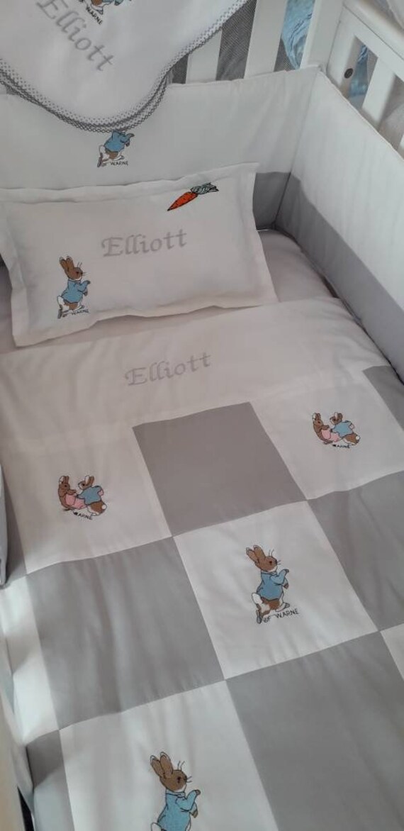 peter rabbit cot bumper set