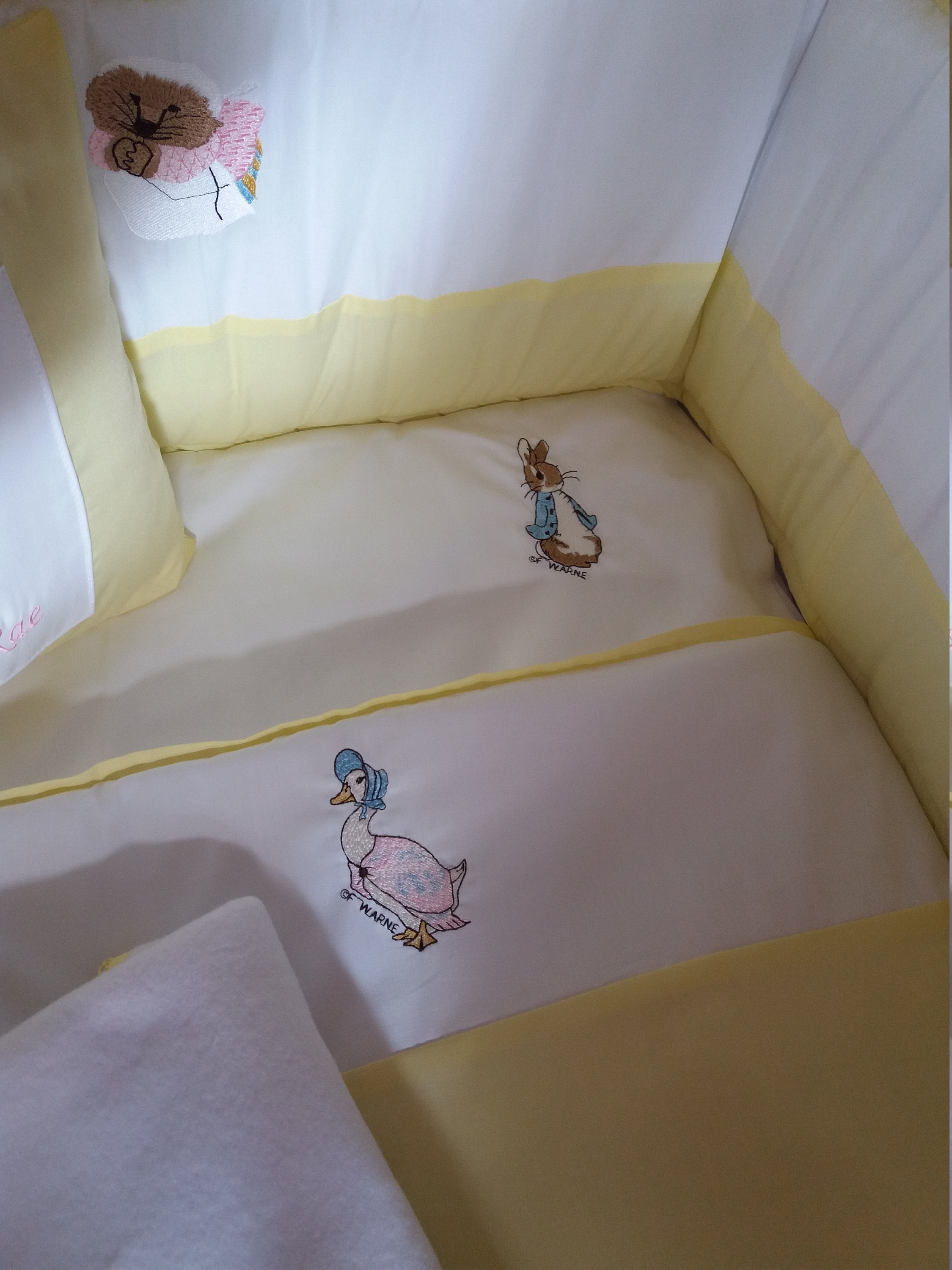 Custom Made Peter Rabbit beatrix potter cot cot bed bumper Etsy
