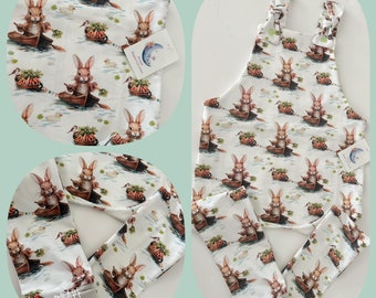Peter Rabbit Baby Toddler Dungarees Row Row Your Boat