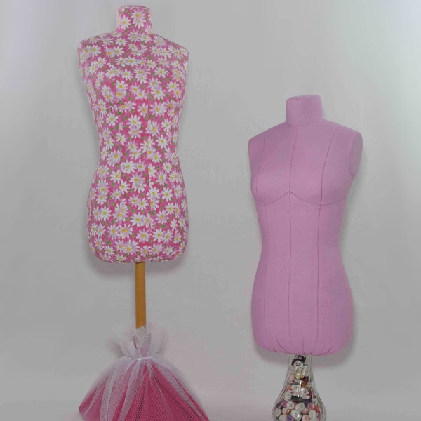 Stuffed Fabric Half Scale Dress Form Pattern - Digital PDF