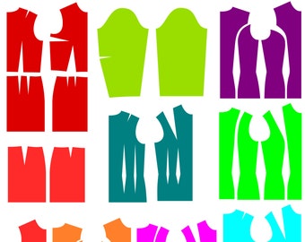 PDF: Half Scale Sloper Pattern Set