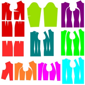 PDF: Half Scale Sloper Pattern Set