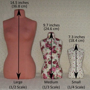 PDF: Mini Stuffed Dress Form Pattern image 3