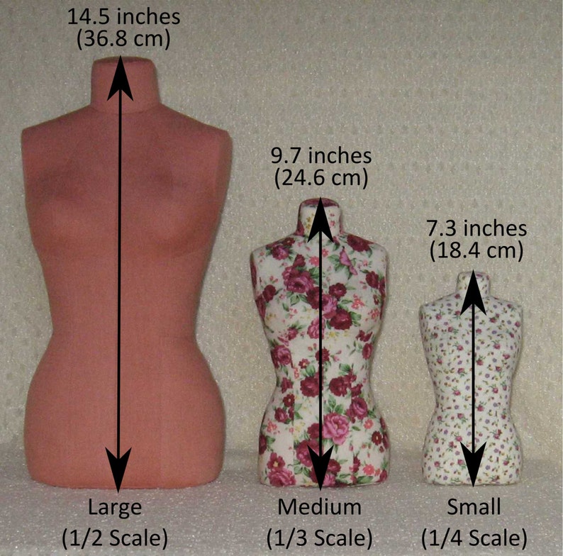 PDF: Mini Stuffed Dress Form Pattern image 3