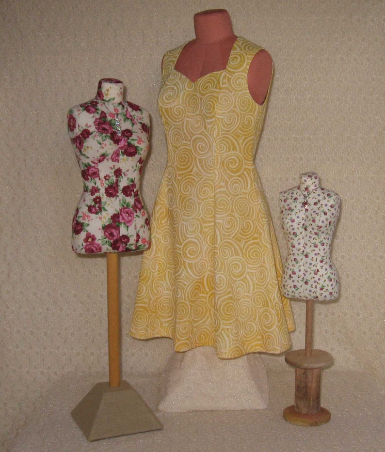 PDF: Mini Stuffed Dress Form Pattern image 2