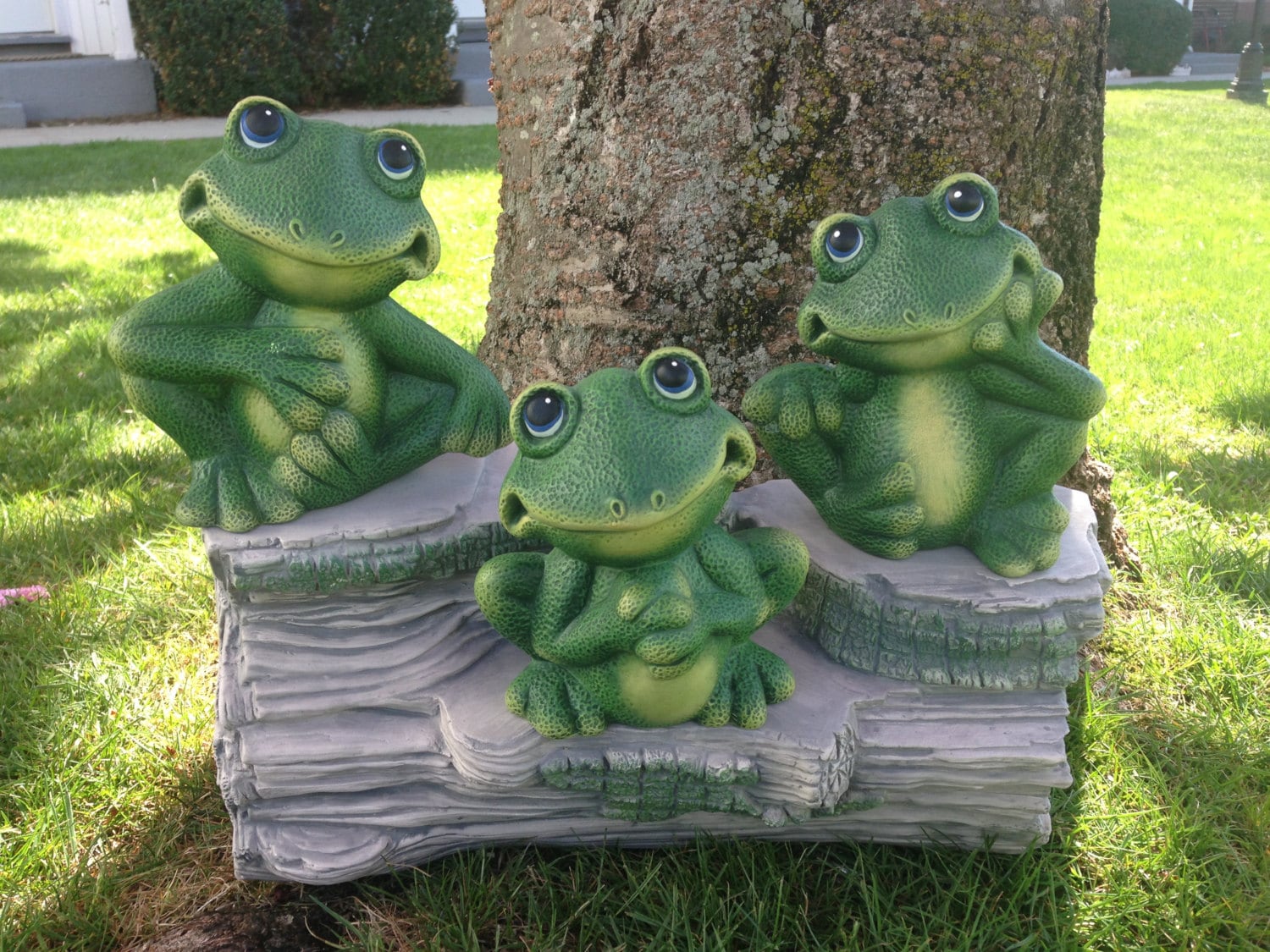 Frog Garden Decor Ceramic Garden Decor Three Frogs on a | Etsy Frog Garden Decor Ceramic Garden Decor Three Frogs on a Etsy