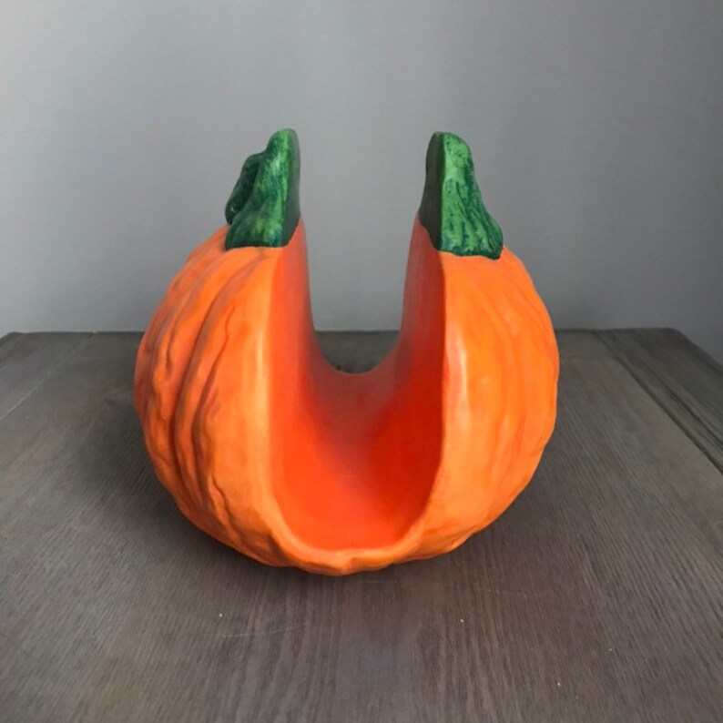 Ceramic Pumpkin Napkin Holder Etsy