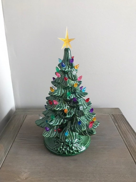 miniature ceramic christmas trees