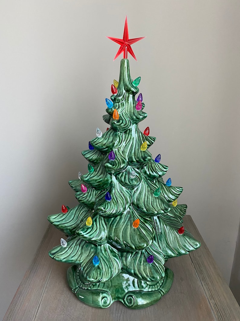 Large Ceramic Christmas Tree Atlantic Edition Etsy