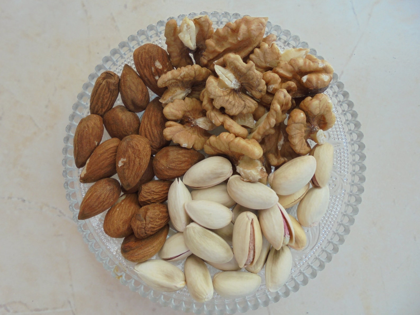 Mixed Fresh Raw Greek Nuts, All Natural Fresh Nuts, Pistachio Aeginis