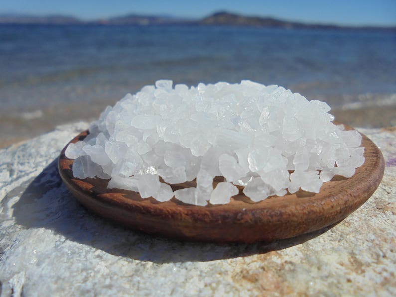 Natural Raw Greek Coarse Sea Salt From Messolonghi Gourmet Etsy