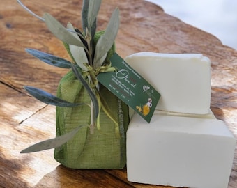 Handmade Olive Oil Soap Bars x2: Natural Vegan Skincare
