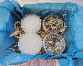 Gourmet Sea Salt Gift Set: Greek Organic Herbs & Pepper