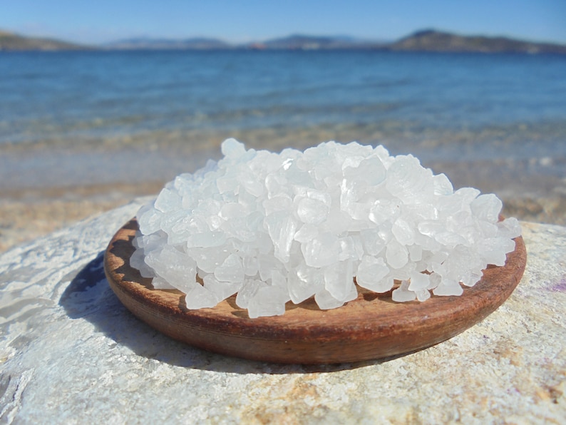Natural Raw Greek Coarse Sea Salt From Messolonghi Gourmet Etsy