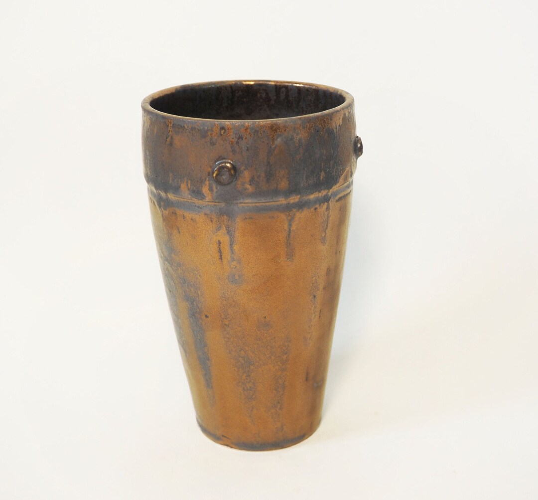 Pottery Rivet Metal Pint Ceramic Cup Beer Mug Cider Steampunk - Etsy