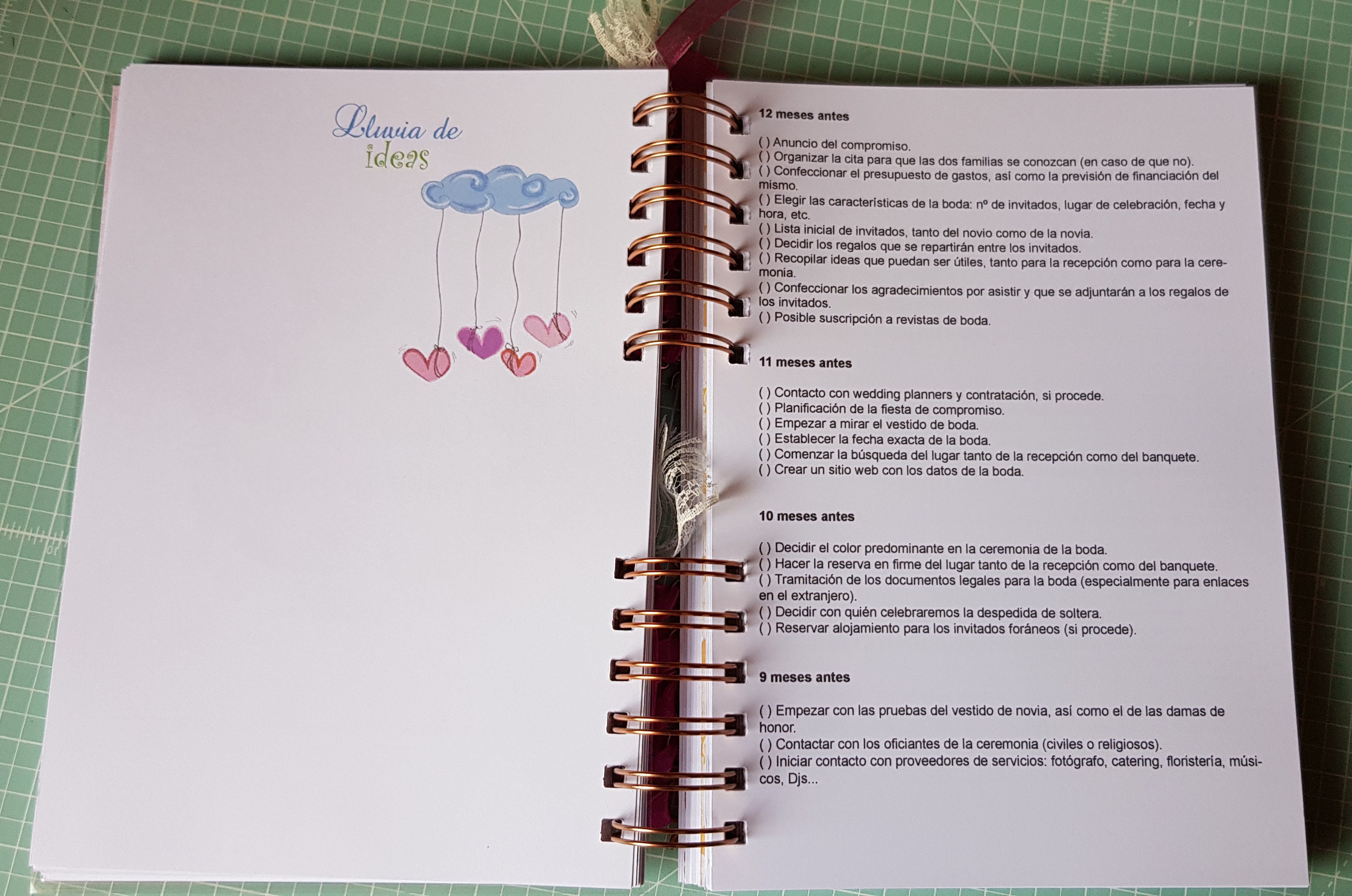 Wedding Planner Or Agenda In Spanish DOWNLOADABLE PDF And Etsy