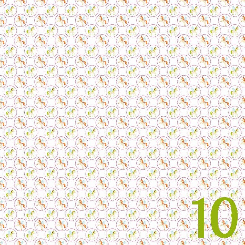 Unicorn Heat Transfer Vinyl Rainbow Pattern HTV, Unicorn HTV Sheets, Printed Heat Transfer Vinyl, Printed HTV Vinyl, Custom Print HTv image 8