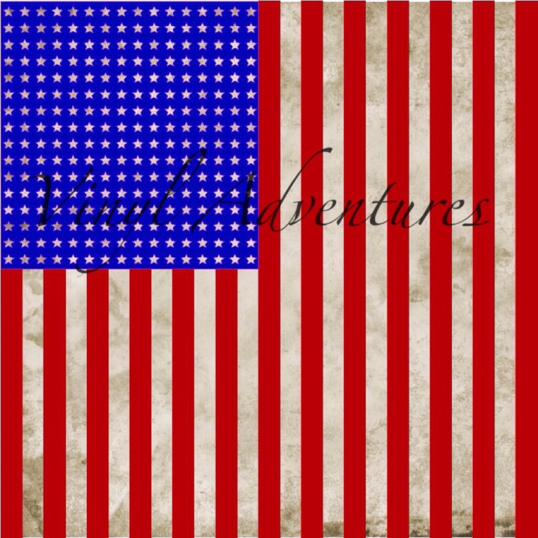 American Flag Pattern Vinyl, Grunge, 4th of July, Patriotic, Patterned