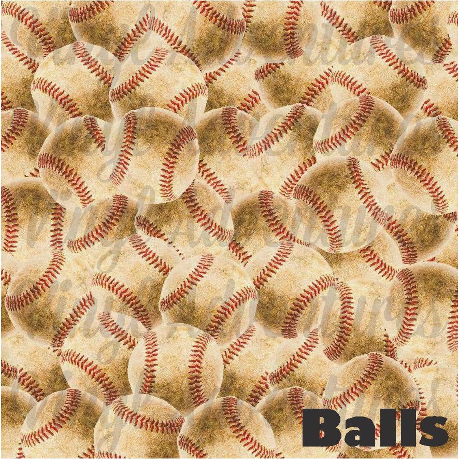 Baseball Pattern HTV Baseball Printed Vinyl Dirty Baseball Etsy