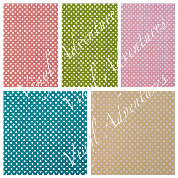 Polka Dot Pattern HTV, Polka Dots, Patterned Heat Transfer Vinyl, Printed, HTV, Tshirt Vinyl, Siser Easyweed, Mini Polka Dots, Craft Vinyl