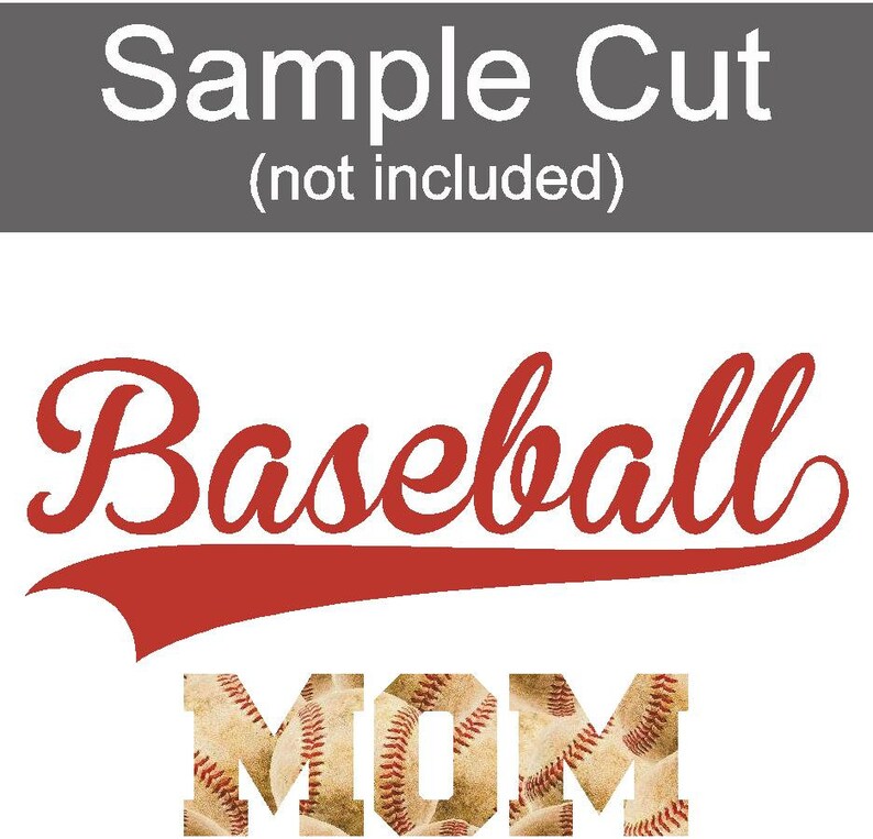 Baseball Pattern HTV Baseball Printed Vinyl Dirty Baseball Etsy