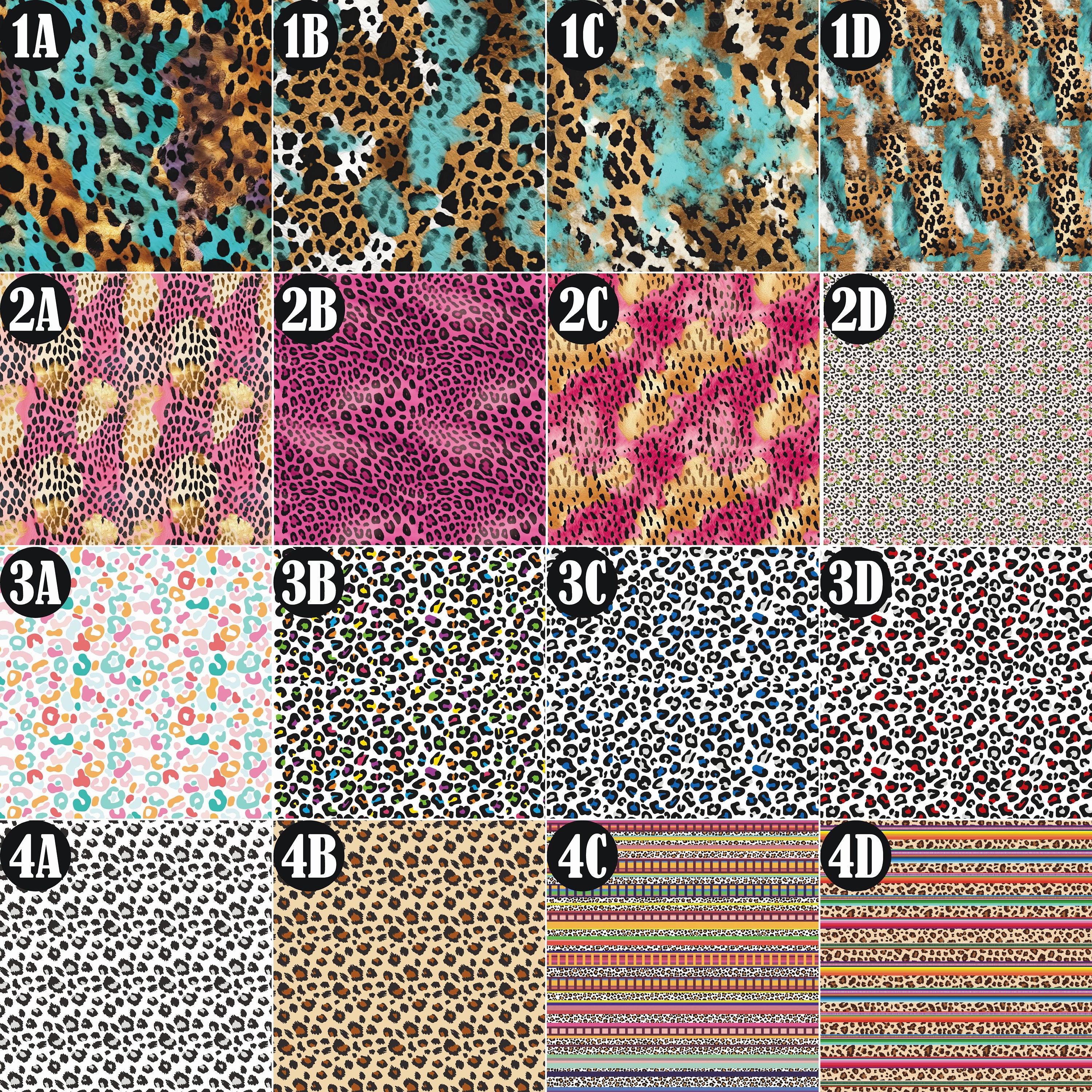 Leopard Color Htv Cheetah Heat Transfer Vinyl, Animal Print, Pattern HTV, Leopard Print ...