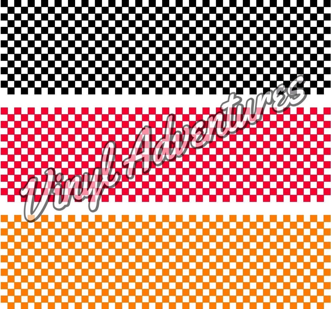 Checkered Heat Transfer Vinyl, Checkered Flag Pattern HTV, Racing HTV ...