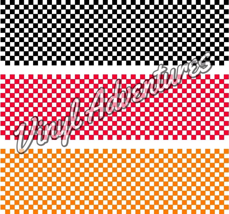 Checkered Heat Transfer Vinyl Checkered Flag Pattern HTV Etsy