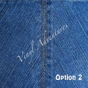Denim Pattern Vinyl, Blue Jeans, Blue, Chambray, Patterned, Printed, Vinyl, Permanent Adhesive, 12x12, Craft Vinyl Sheet, Oracal 651, Decal Bild 3