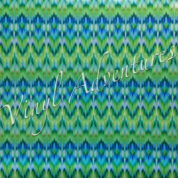 Green Aztec Pattern Vinyl Green Aztec Pattern Vinyl