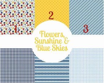 Summer Pattern Vinyl, Flower, Polka Dot, Stripe, Gingham, Spring, Printed, Patterned, Vinyl, 12"x12", Permanent Adhesive, Craft Vinyl Sheet