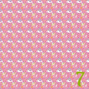 Unicorn Heat Transfer Vinyl Rainbow Pattern HTV, Unicorn HTV Sheets, Printed Heat Transfer Vinyl, Printed HTV Vinyl, Custom Print HTv image 6
