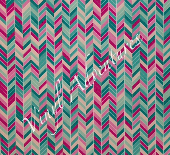 Pattern Heat Transfer Vinyl, Herringbone, Cotton Candy, Pink Teal Mint Blue, Patterned, Printed, HTV, Tshirt Vinyl, Siser Easyweed, Iron On