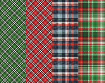 Christmas Plaid Vinyl, Patterned Vinyl, Iron on Vinyl Christmas, Printed HTV Sheets, Siser Heat Transfer Vinyl, Oracal Adhesive Craft Vinyl