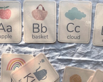 Printable Alphabet Flash Cards | Digital Download | ABC Preschool Learning