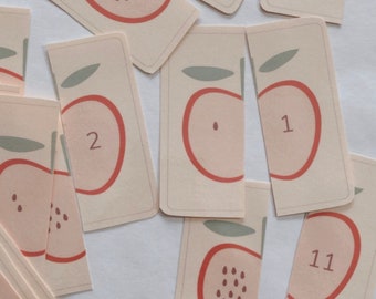 Printable Preschool Counting Game | Digital Download | Preschool Flashcards