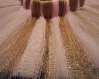 Tutu rose et d’or - nouveau-né, enfant en bas âge, bébé, enfant en bas âge, fille, adulte pour le thème rose et or d’anniversaire ou smash de gâteau