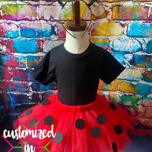 Lieveheersbeestje tutu en antenne hoofdband voor Halloween kostuum of verjaardagsfeest thema