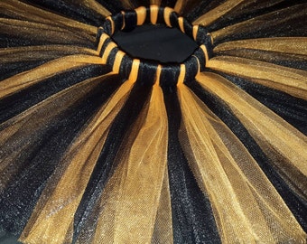Tutu noir et orange - nouveau-né, nourrisson, bébé, filles, adulte - costume d’Halloween de tigre