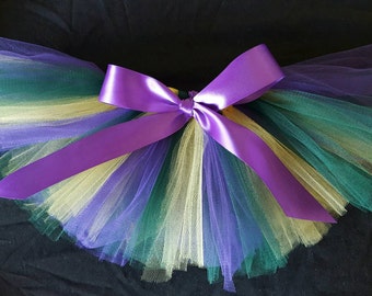 Tutu paon - Tutu Mardi Gras - tutu violet, vert, or - tutu nouveau-né - tutu infantile - tutu bébé - tutu adulte