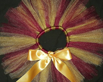 Tutu marron et or - Texas State Bobcats tutu- USC tutu - nouveau-né, nourrisson, bébé, tout-petit, fille, adulte pour le thème d’anniversaire ou smash gâteau