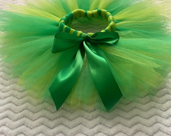 Tutu vert et vert lime, tutu de la Saint-Patrick, tutu de Noël