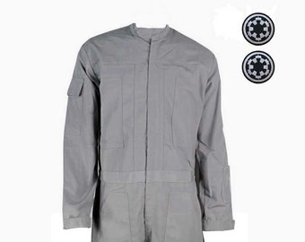 IMPERIAL GREY FLIGHTSUIT - Quality - at-at or at-st pilot - Perfect for your Star Wars Costume